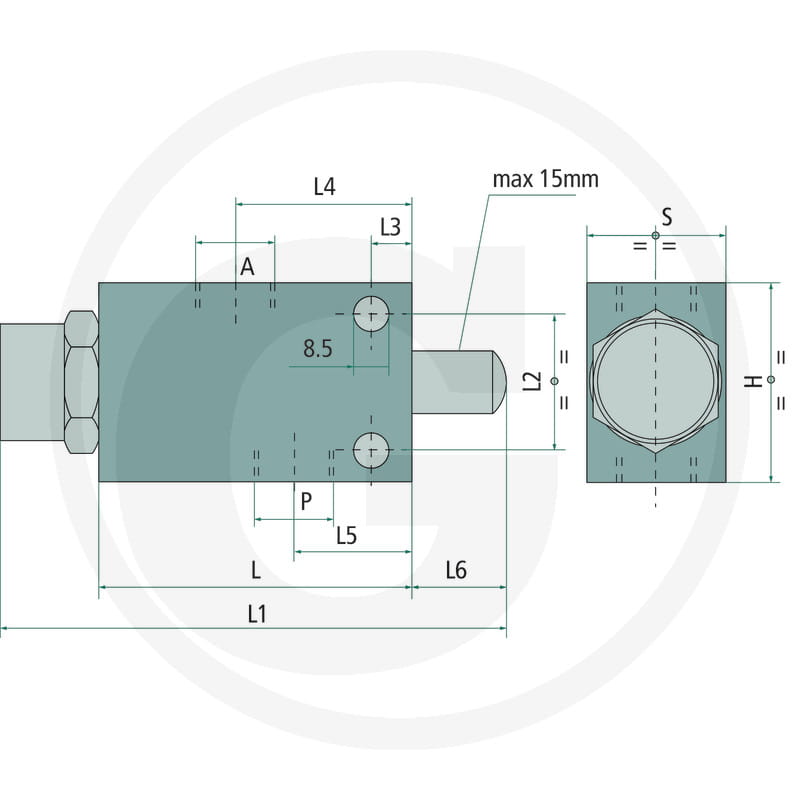 Oleodinamica Marchesini 2/2-way valve NO-VF-1/2"BSP