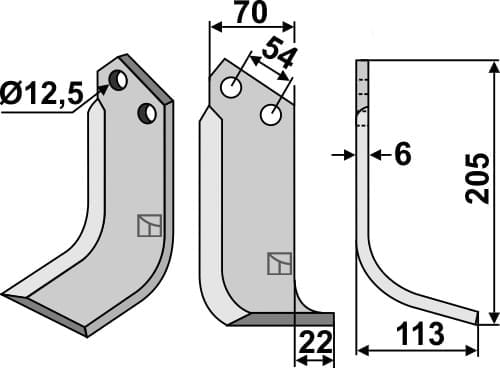 BL5191 Fräsmesser R - passend zu Goldoni 9506 / Dondi