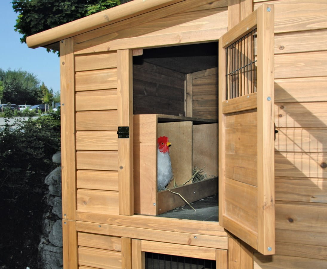 Exclusive wooden chicken coop - 222 x 115 x 200cm