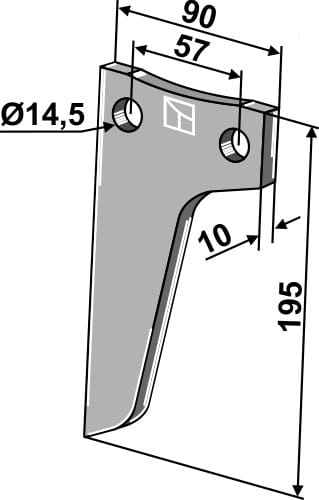 BL27750 Rotorzinken - passend zu Maschio / Gaspardo
