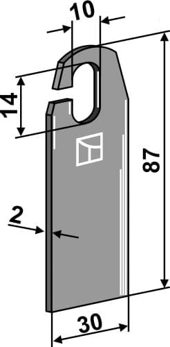 BL27885 Vertikutiermesser - passend zu Amazone 8746000