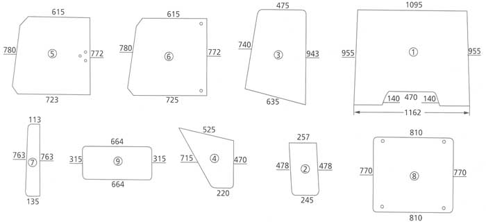 BL17085 Heckscheibe unten