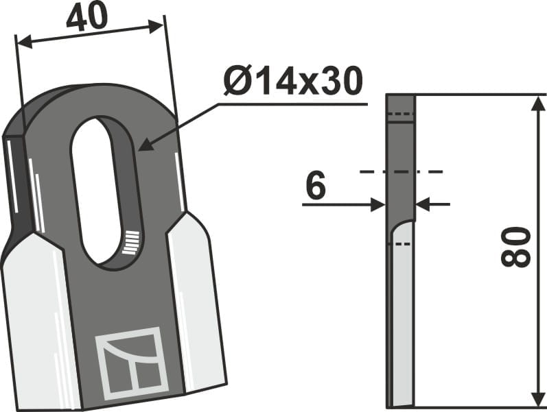 BL27922 Gerades Messer - passend zu Ferri 0901161