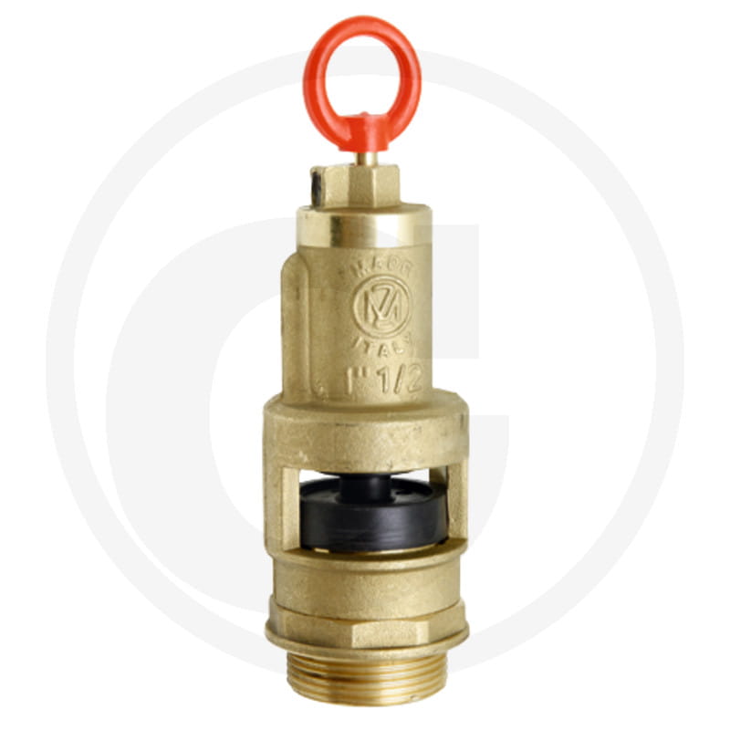 MZ brass safety valve - 1 1/2" / operating pressure 0.3 → 1.5 bar