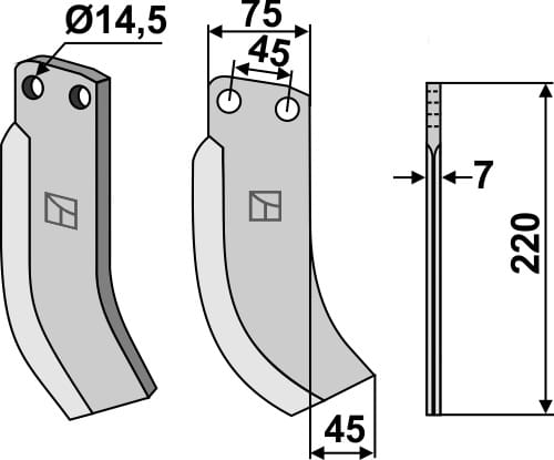 BLIND-38 Fräsmesser 220mm - passend zu Gehring