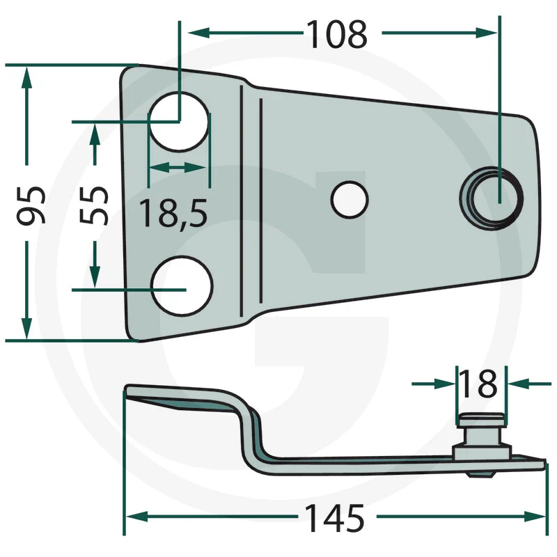 Messerhalter - passend zu Claas Corto 270F/FC/FN/S/SC/N/NC, 275F, 2800F, 3100F/FC/FN, 3200F/FN, 8100T