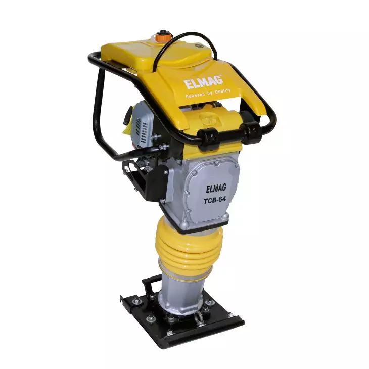 Elmag TCB-64 rammer with Honda GXR120 engine, 12,000 kg centrifugal force, 285 mm tamping foot width