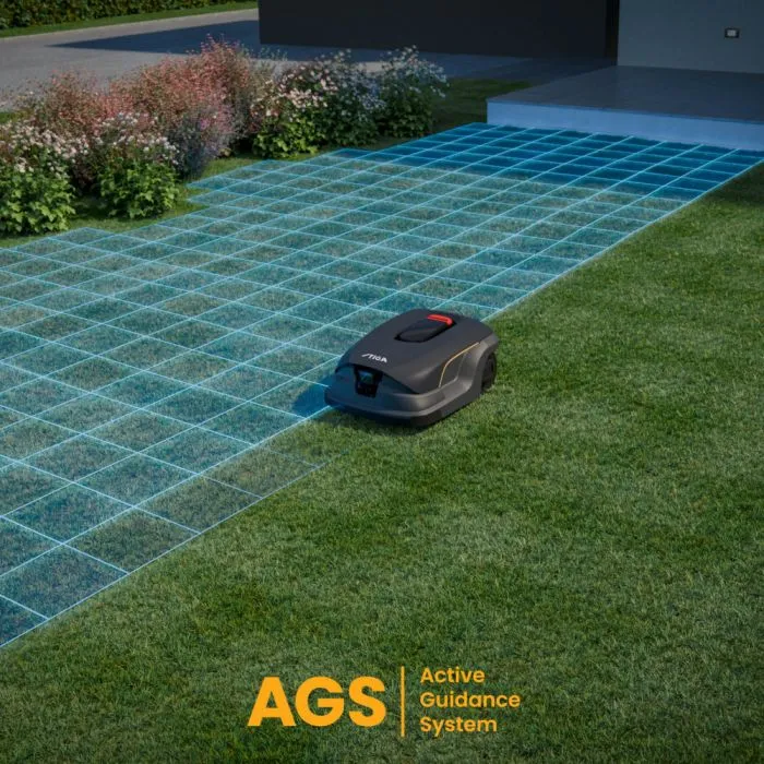STIGA Mähroboter A 100V – 10.000 m², GPS-RTK, KI-HDR-Kamera, 50 % Steigung
