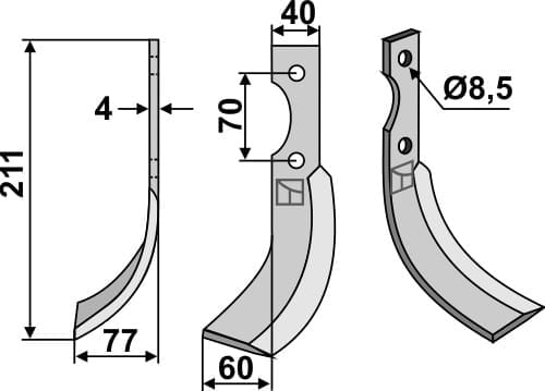 BL6242 Fräsmesser SEP-19L
