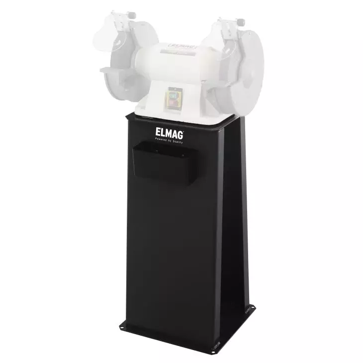 Machine stand (heavy-duty version) for double grinding benches - Dimensions: Footprint: 35x26 cm (top) Height: 82 cm