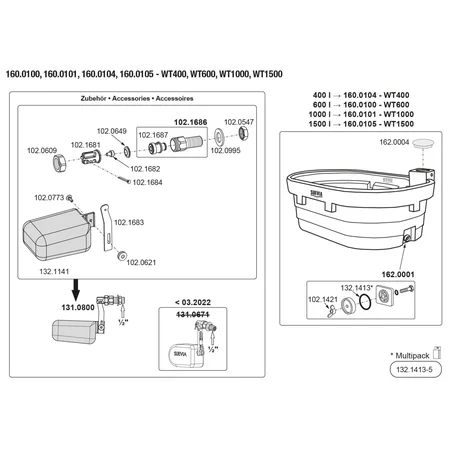 Patura Weidetrog, 400 Liter
