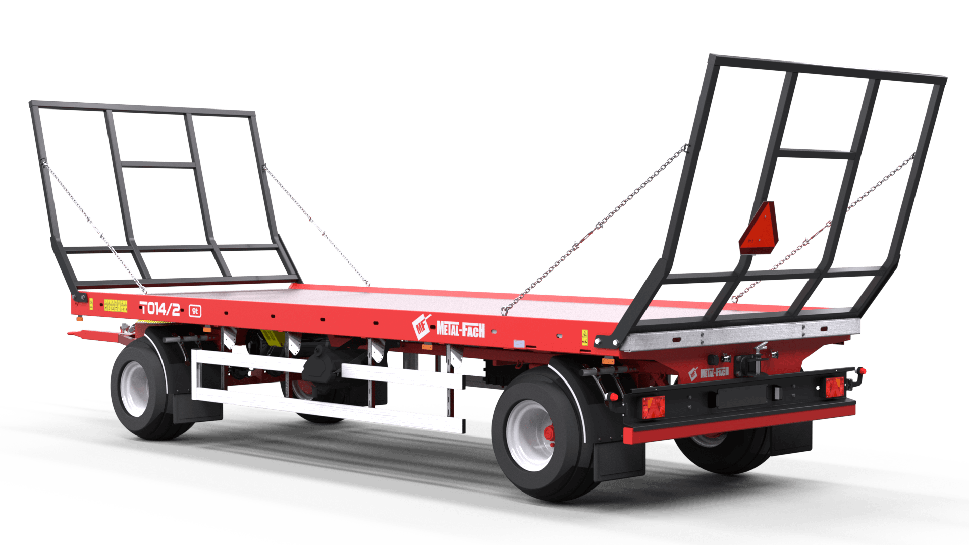 Metalfach Ballenanhänger 2-Achsig – 26 Ballen | 10.000–11.600 kg zGG | Plattformanhänger