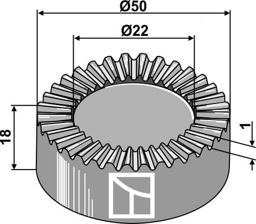 660-105 Klemmverstellscheibe 45 Zähne