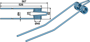 ET33461 Federzinken DEUTZ KS 83 - 230F