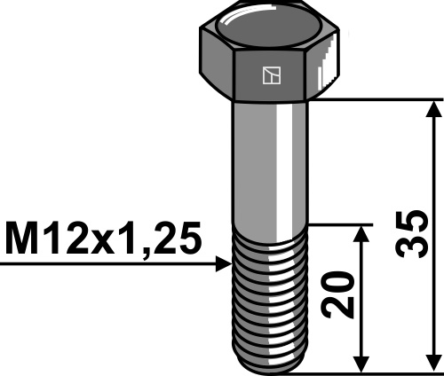 BL12964 Sechskantschraube - M12x1,25X35 12.9 - 51-1235