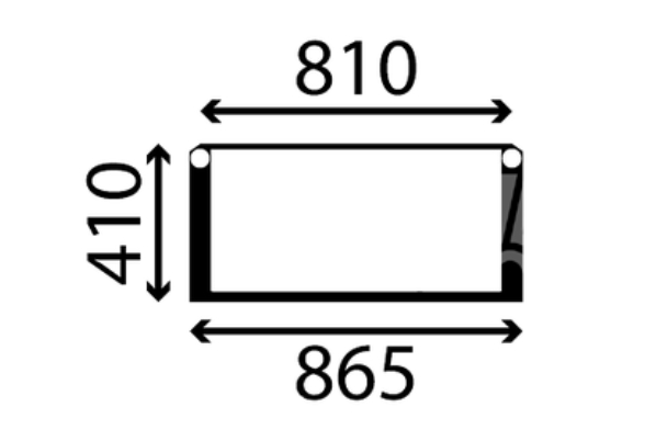 Lower windscreen - suitable for Volvo ECR28, ECR38, EC25, EC30, EC15B, EC20B