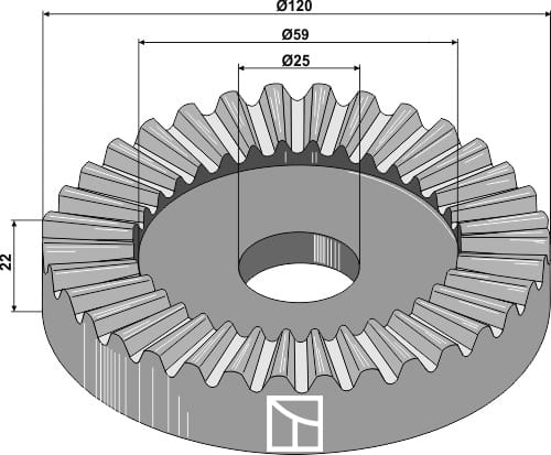 660-110 Klemmverstellscheibe 60 Zähne