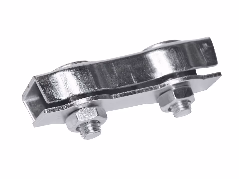 10x Verbinder für Elektroseil bis 8mm Durchmesser, verzinkt