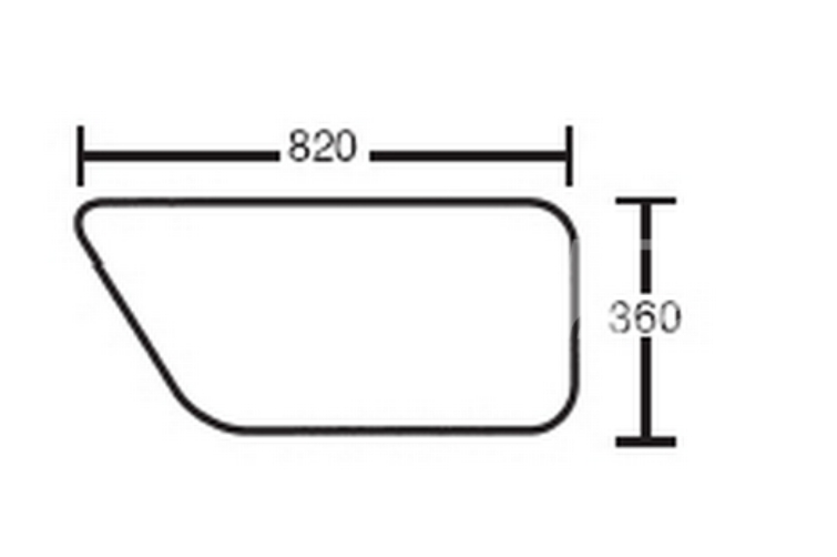 Türscheibe unten, links - passend zu JCB Fastrac 1115, 1125, 1135, 2115, 2125, 2135, 2140, 2150