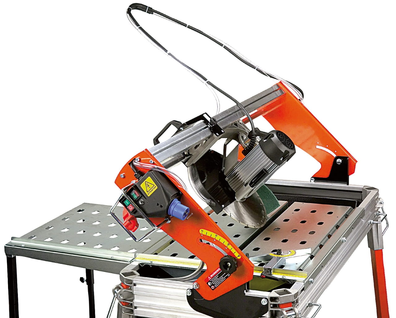Elmag stone saw - 350mm disc / 230V - incl. laser cutting indicator