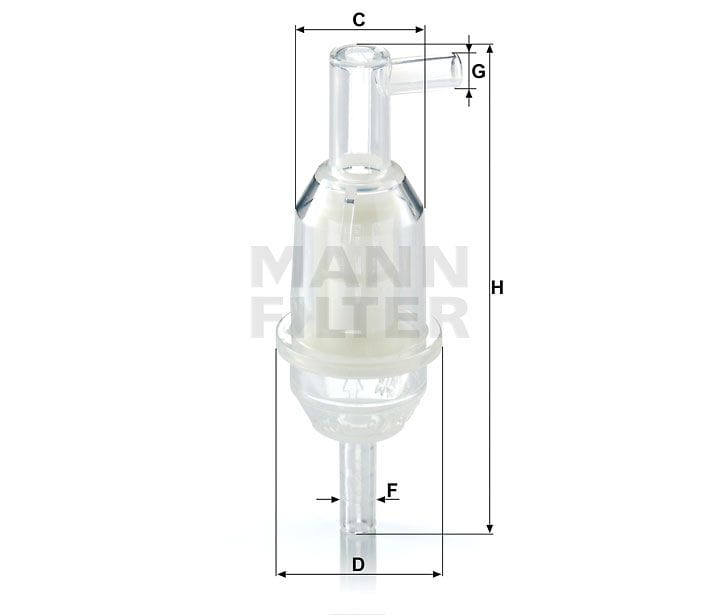 BLWK31510 Mann Filter WK 31/5 (10) Kraftstoff-Leitungsfilter Inline