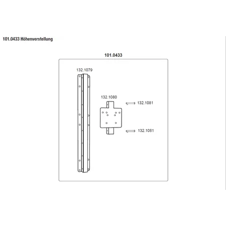 Patura Tragschiene für Tränkebecken - Höhenverstellbar um 50 cm