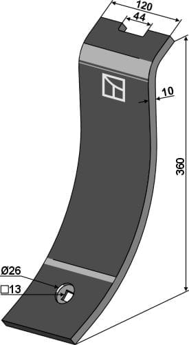BL23751 Leitblech 360x120mm - passend zu Väderstad 168265