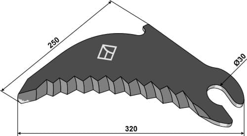 BL29861 Rundballenmesser 5mm - passend zu New Holland 84056505