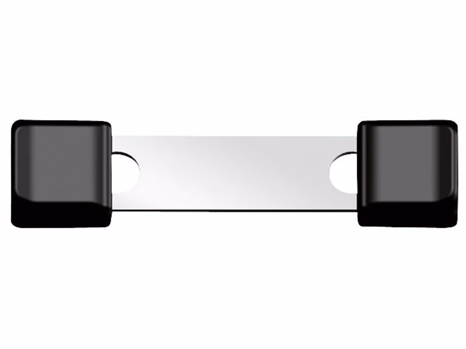 10x Litzenverbinder Litzclip, 3mm,gerade, Edelstahl
