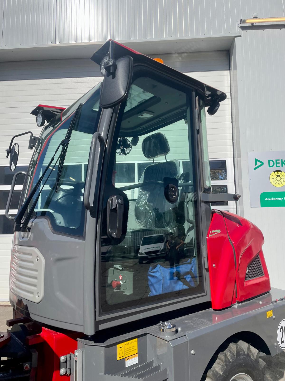 cab, tractor, window, red, heavy-duty