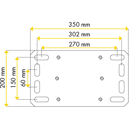 Patura Adapterplatte für Spaltenböden