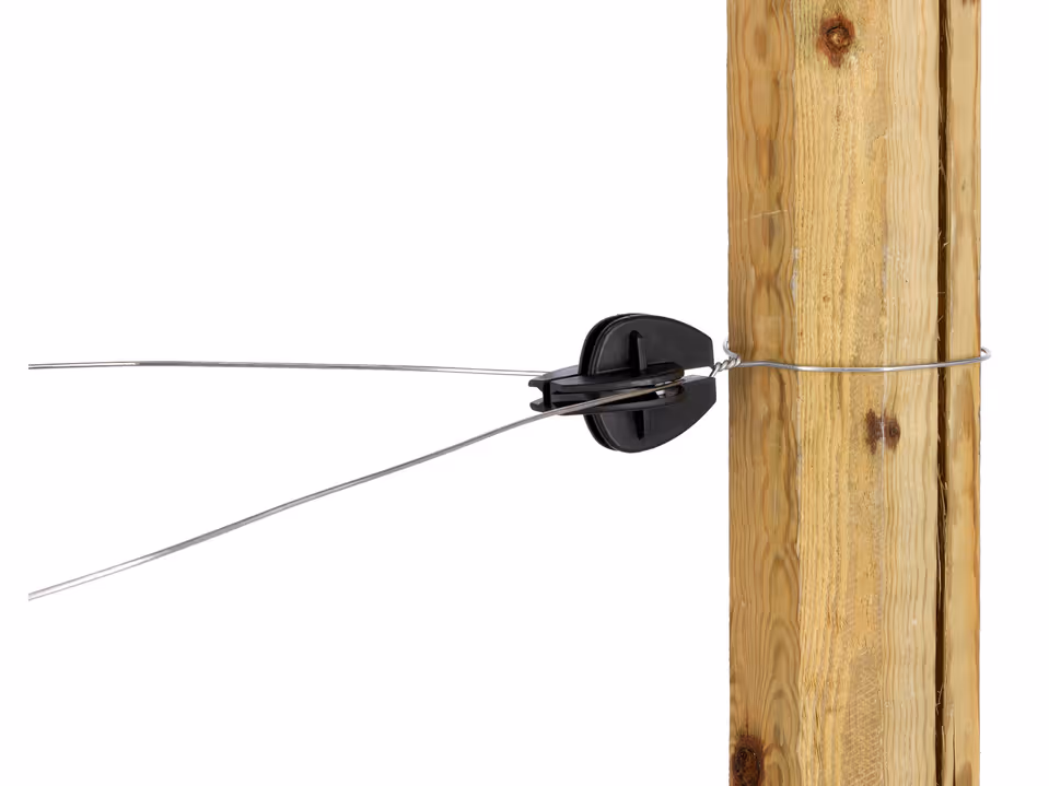 10x Festzaun Eck-/Abspannisolator mit Metalleinlage