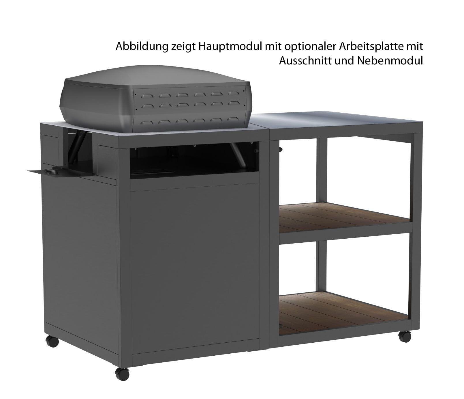 Witt Pizza-Trolley Nebenmodul  – Erweiterungsmodul für Witt Pizza-Tisch / Pizza-Station