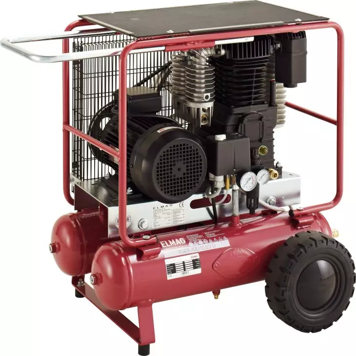ELMAG® TIGER assembly compressor - 378 l/min, 10 bar, 400 V, 2×11 l tank