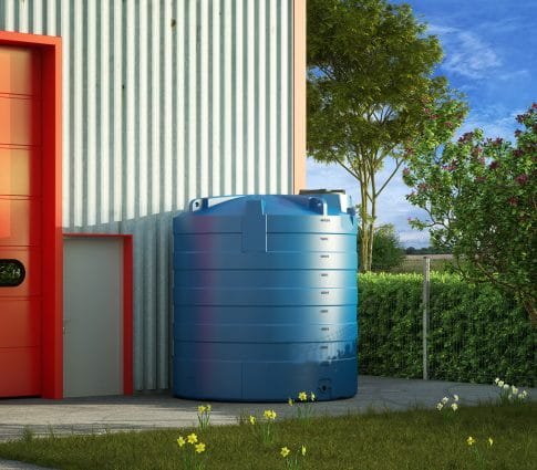 EMP oberirdischer Wassertank 10.000 Liter für Trinkwasser – ACS zertifiziert – Industrie Flüssigkeitstank mit Mannloch Ø 550 mm
