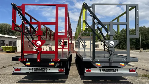 Conow Ballentransportwagen BTW 18 V9 – 18 t Ballenwagen mit hydraulischer Arretierung