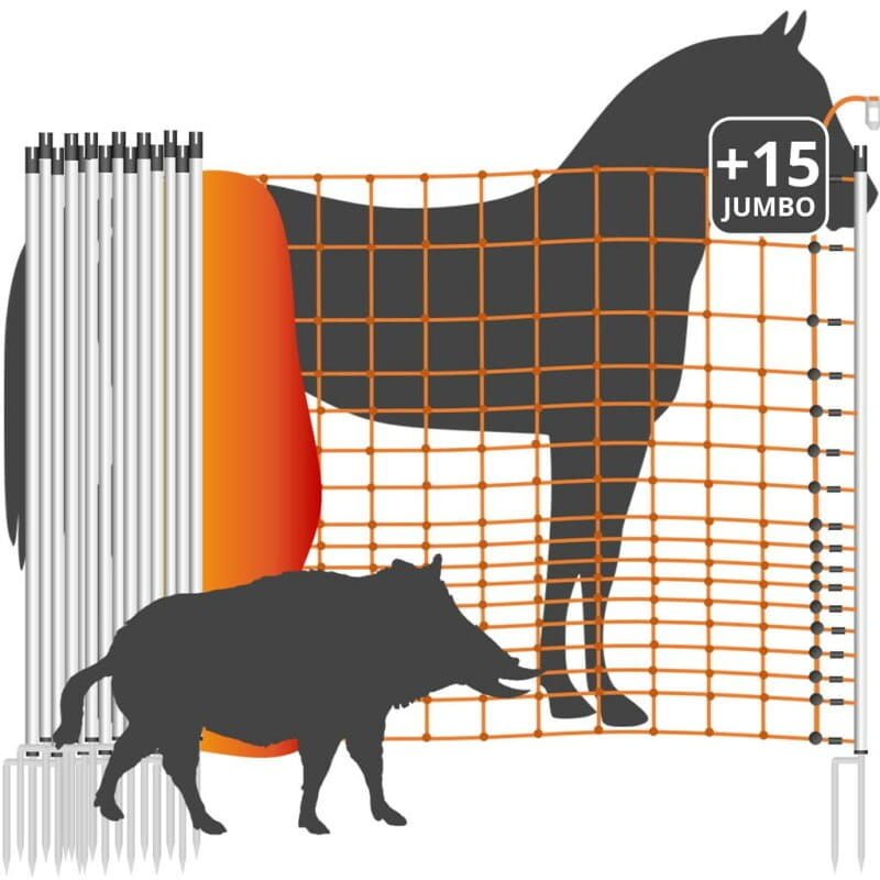 10379 Pferdenetz / Weidenetz - 50m / 2 Spitzen / 145cm