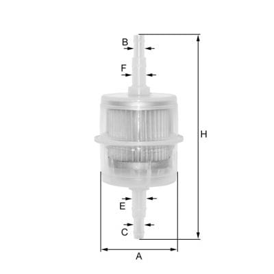 BLZP8047FP FIL Filter ZP8047FP Kraftstoff-Leitungsfilter (Inline)
