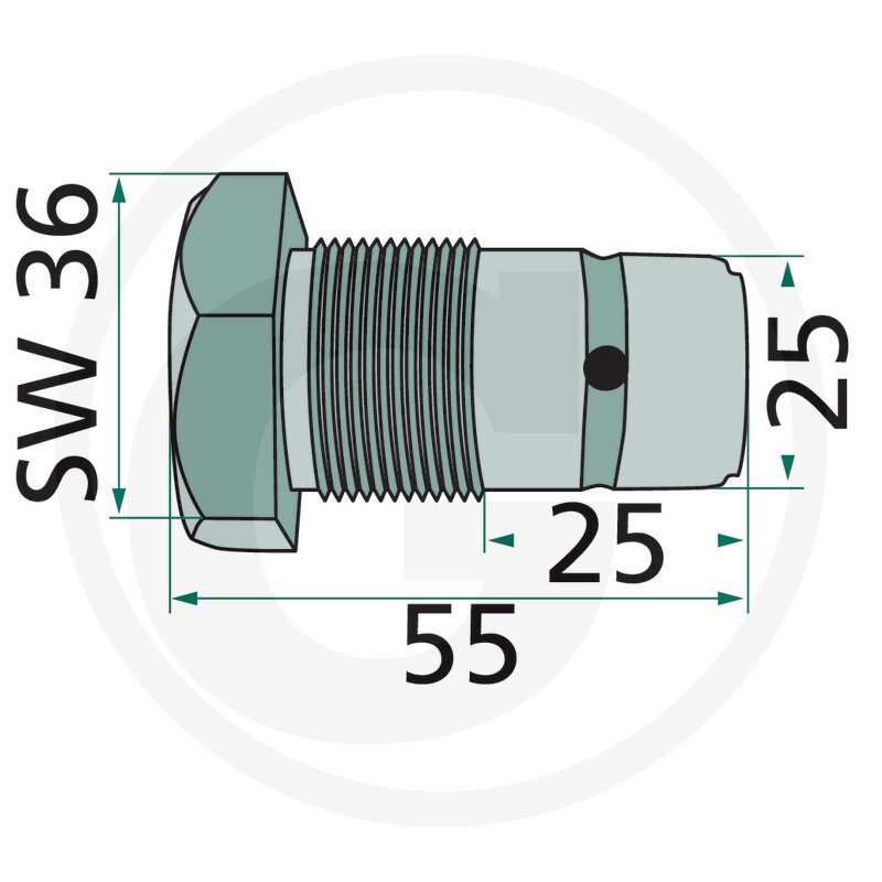 Boulon d'articulation - convient aux modèles Pöttinger Hit, ZK / Deutz-Fahr KH / Vicon Fanex