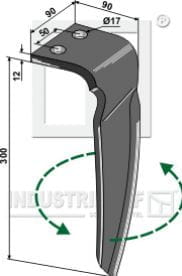 BL27583 Kreiseleggenzinken, linke Ausführung