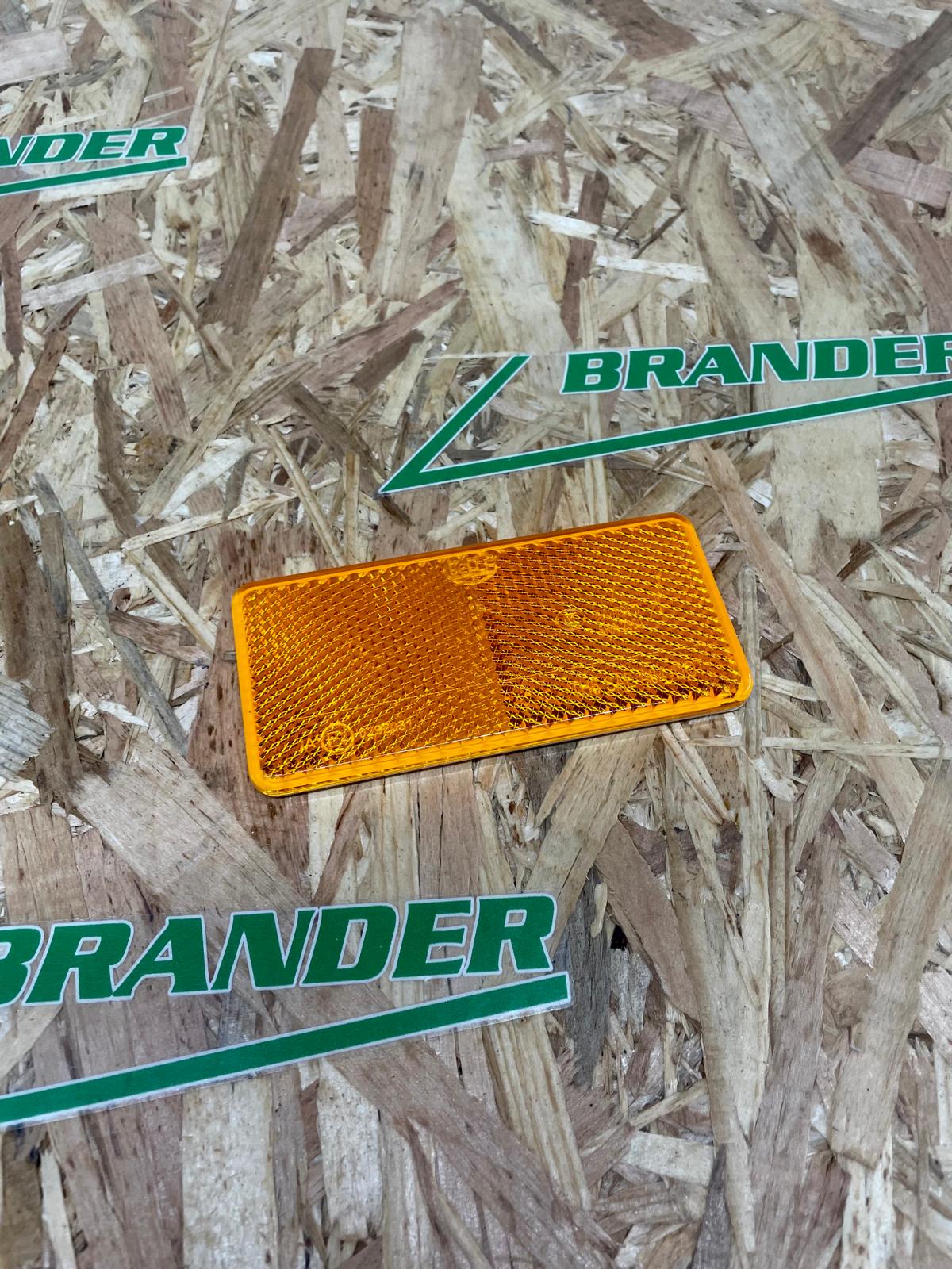HELLA Rückstrahler 94mm gelb - selbstklebend