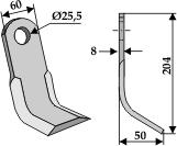 BL3955 Y- Messer für Becchio & Mandrile