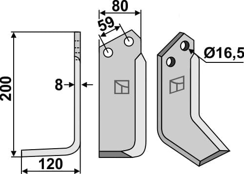BL5789 Fräsmesser RAB-04 L