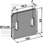 BL30258 Abstreiferblech für Packerwalzen