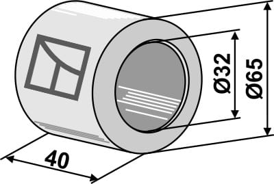 Plastic bearings - Ø65
