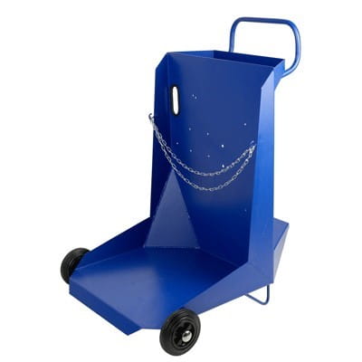 Pressol Wagen für 200 kg Fettbehälter – 3-Rad Profi Fasswagen mit Feststelllenkrad & Abtropfschale