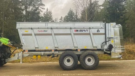 Cynkomet Miststreuer 14 t, 12,9 m³, S355-Aufbau, ADR-Achsen 100 mm