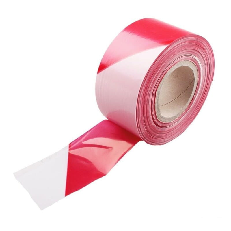 70588 Absperrband rot/weiß 50m