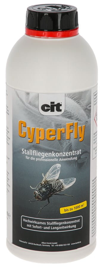 Cit CyperFly 1000ml – Stallfliegenkonzentrat gegen Fliegen, Bremsen & Mücken