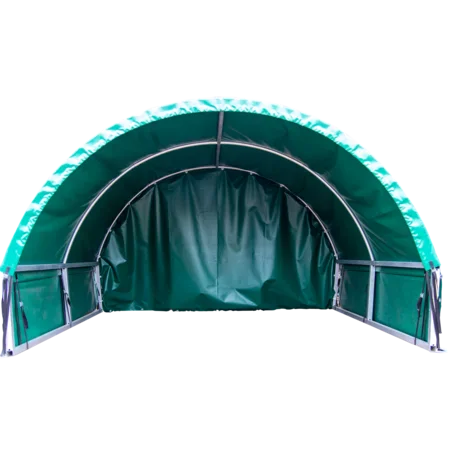 Patura weather protection tarpaulin for pasture tent for small animals, gable end, 3.60 x 2.05 m (L x H)